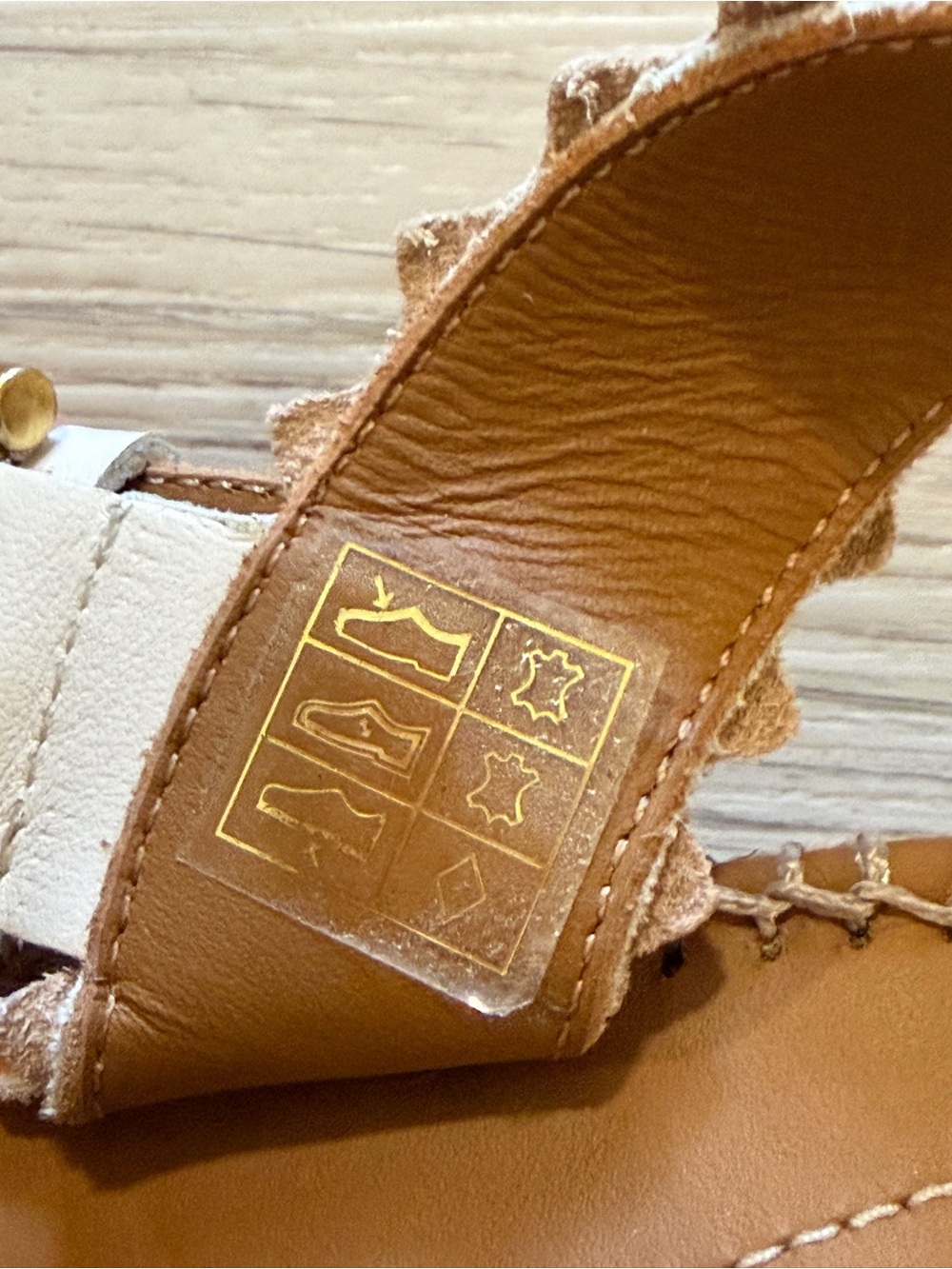 SEE BY CHLOÉ Sandals Glyn Espadrille Platform Strap Tan Leather Women's 10 Sz 41 - Picture 9 of 14